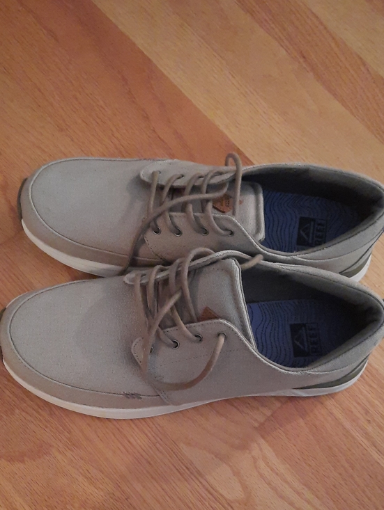 Reef Other - Sz 11 Reef Men's Lace-Up Canvas Sneakers in Tan Khaki Shoe Like New